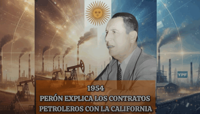 Lee más sobre el artículo 1954: Perón Explica los Contratos Petroleros con la California