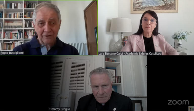 Lee más sobre el artículo Hacia Una Paz Duradera – Conversatorio Rocco Buttiglione y Timothy Broglio